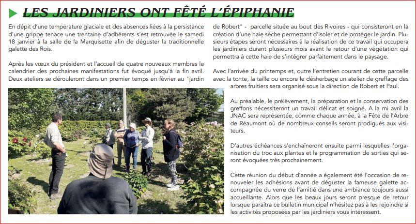 Les jardiniers de l'épiphanie Vivre à Vourey N° 117