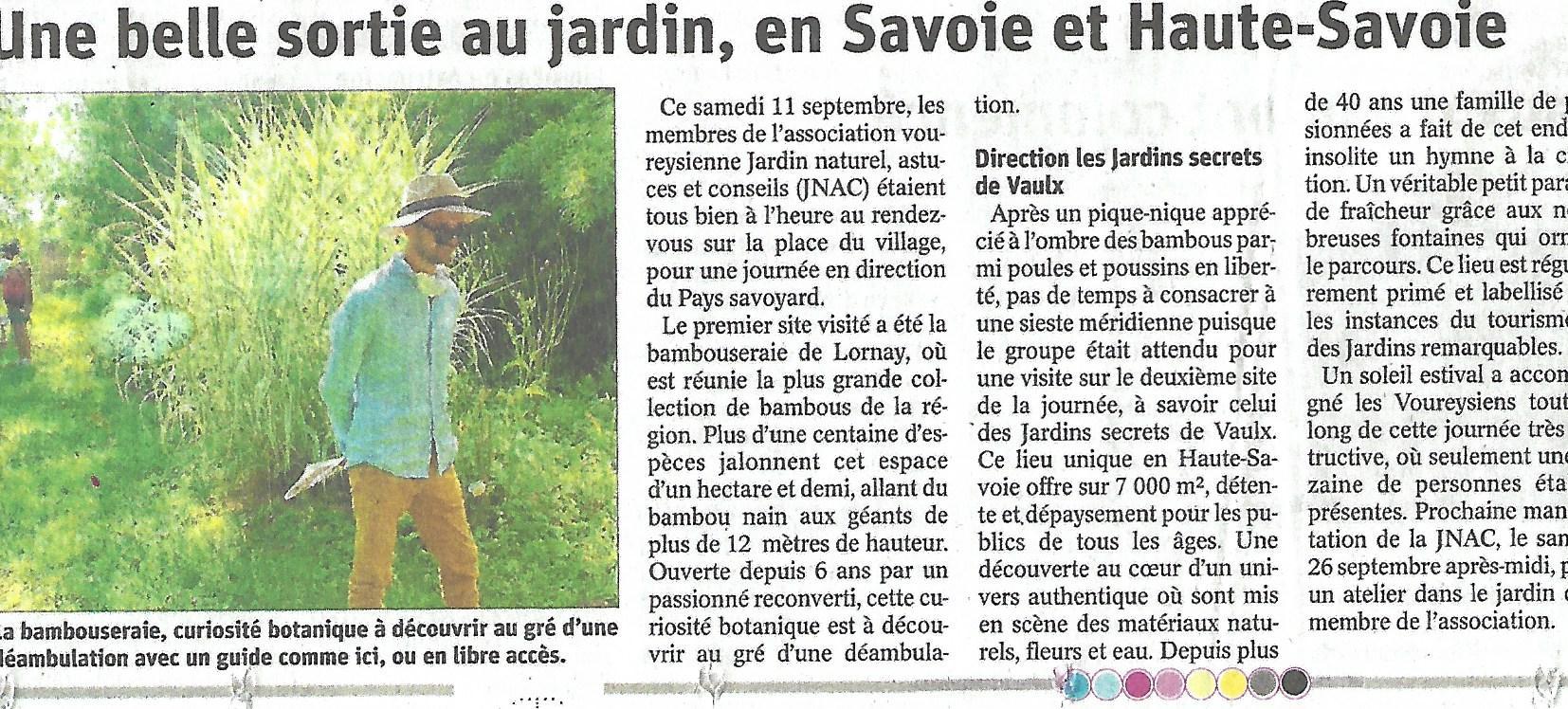 Sortie jardin de waux