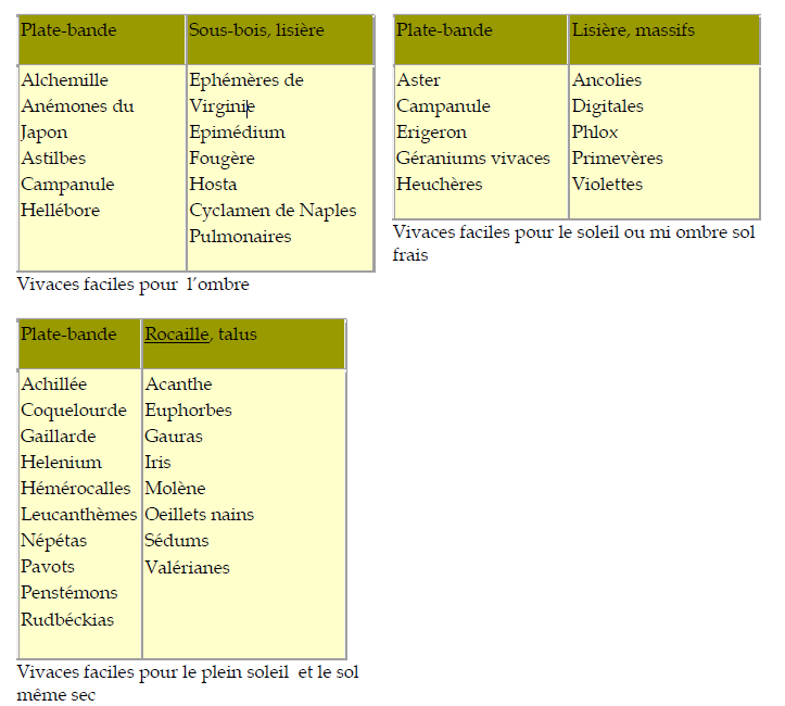 Tableaux Vivaces